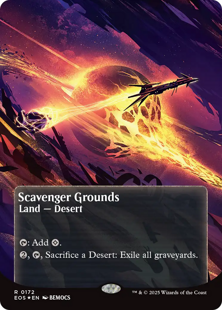 Scavenger Grounds (0172) (Borderless) (Galaxy Foil) [Edge of Eternities: Stellar Sights] | Pegasus Games WI