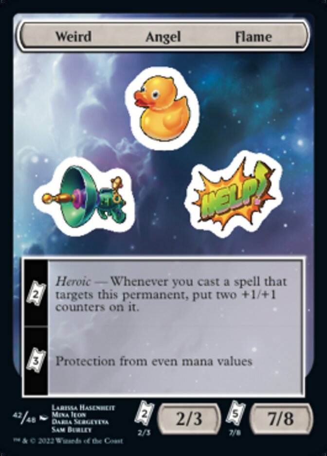 Weird Angel Flame [Unfinity Stickers] | Pegasus Games WI