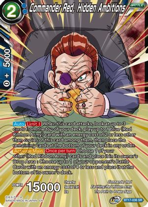 Commander Red, Hidden Ambitions (BT17-036) [Ultimate Squad] | Pegasus Games WI