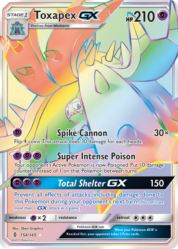 Toxapex GX (154/145) [Sun & Moon: Guardians Rising] | Pegasus Games WI