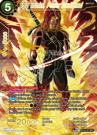 SSG Trunks, Power Awakened (SPR) (BT16-107) [Realm of the Gods] | Pegasus Games WI