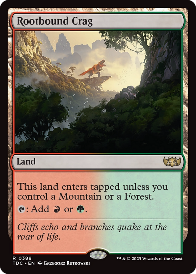 Rootbound Crag [Tarkir: Dragonstorm Commander] | Pegasus Games WI