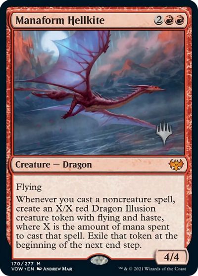 Manaform Hellkite (Promo Pack) [Innistrad: Crimson Vow Promos] | Pegasus Games WI