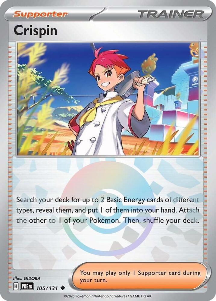 Crispin (105/131) (Poke Ball Pattern) [Scarlet & Violet: Prismatic Evolutions] | Pegasus Games WI