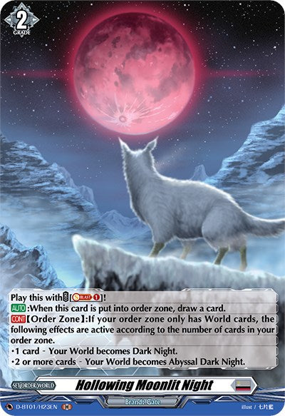 Hollowing Moonlit Night (D-BT01/H23EN) [Genesis of the Five Greats] | Pegasus Games WI
