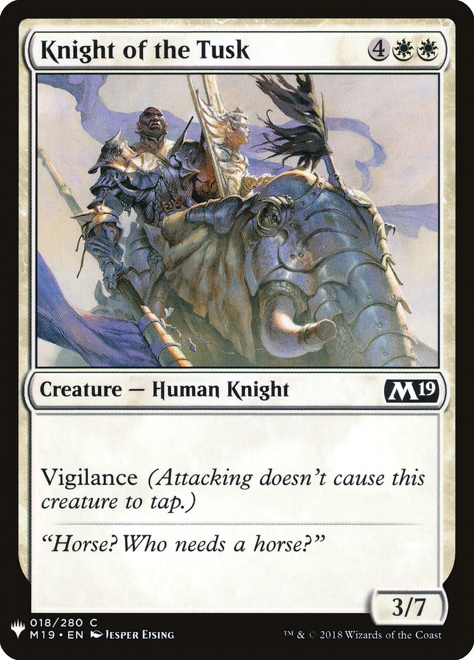 Knight of the Tusk [Mystery Booster] | Pegasus Games WI