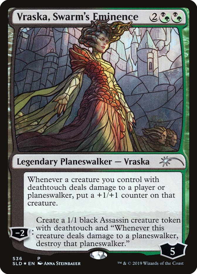 Vraska, Swarm's Eminence (Stained Glass) [Secret Lair Drop Promos] | Pegasus Games WI