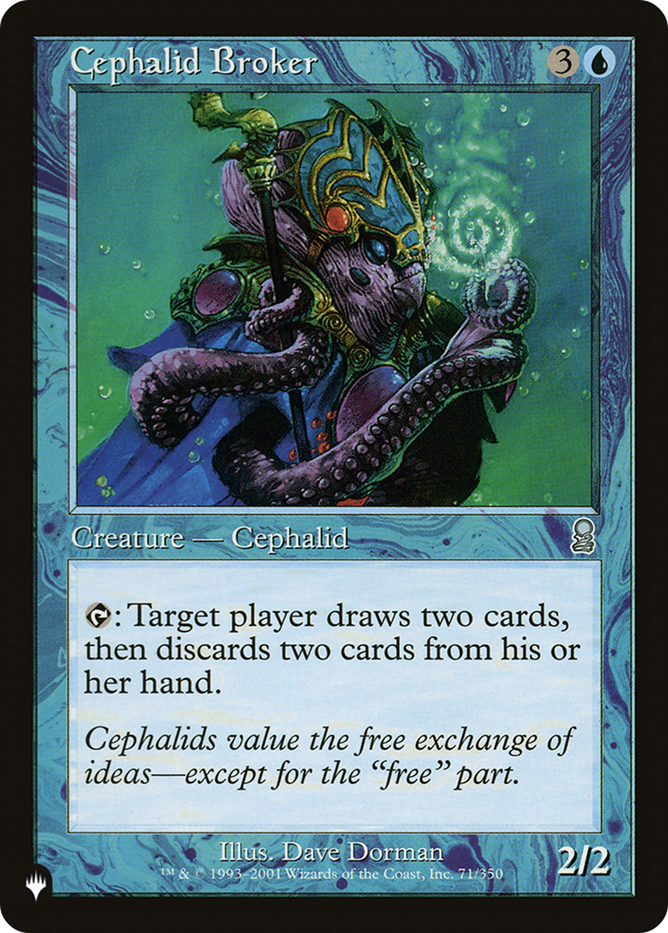 Cephalid Broker [The List Reprints] | Pegasus Games WI