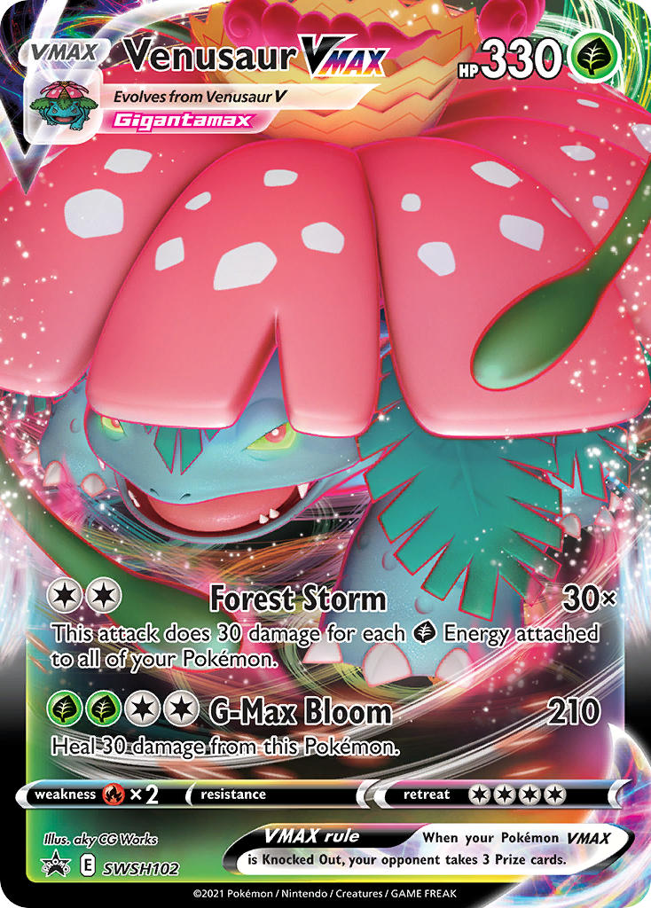 Venusaur VMAX (SWSH102) (Jumbo Card) [Sword & Shield: Black Star Promos] | Pegasus Games WI