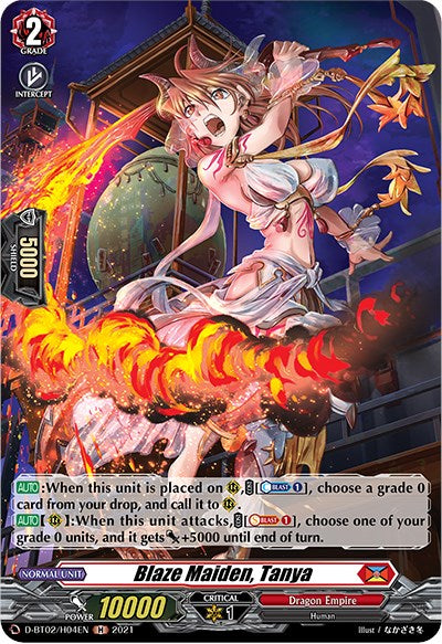 Blaze Maiden, Tanya (D-BT02/H04EN) [A Brush with the Legends] | Pegasus Games WI