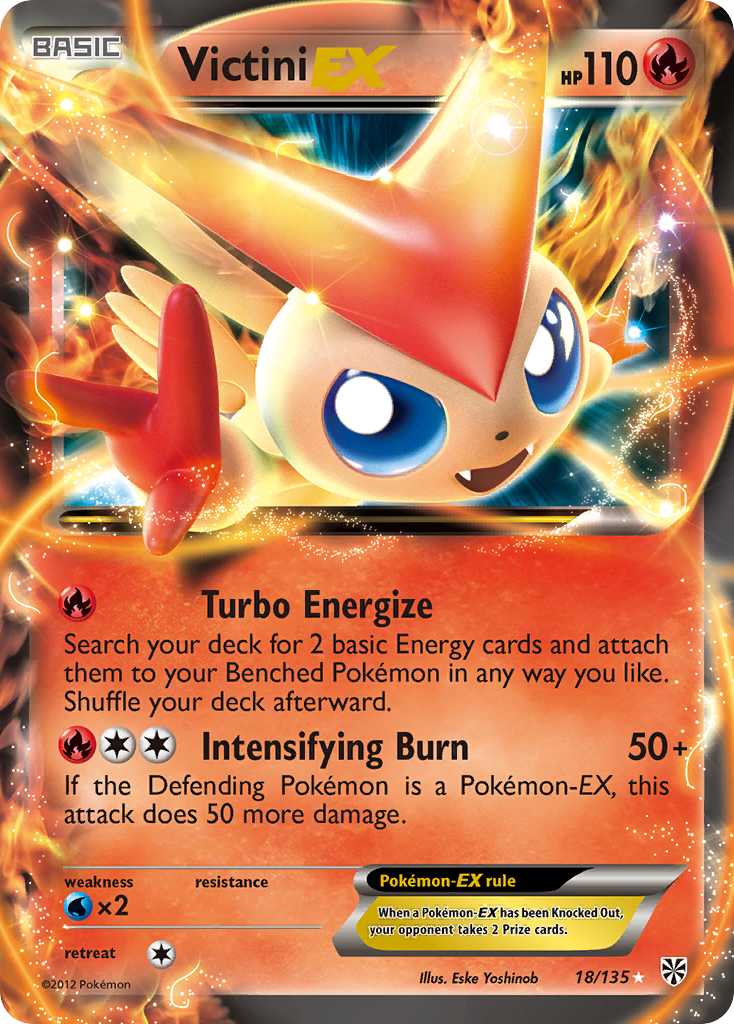Victini EX (18/135) [Black & White: Plasma Storm] | Pegasus Games WI