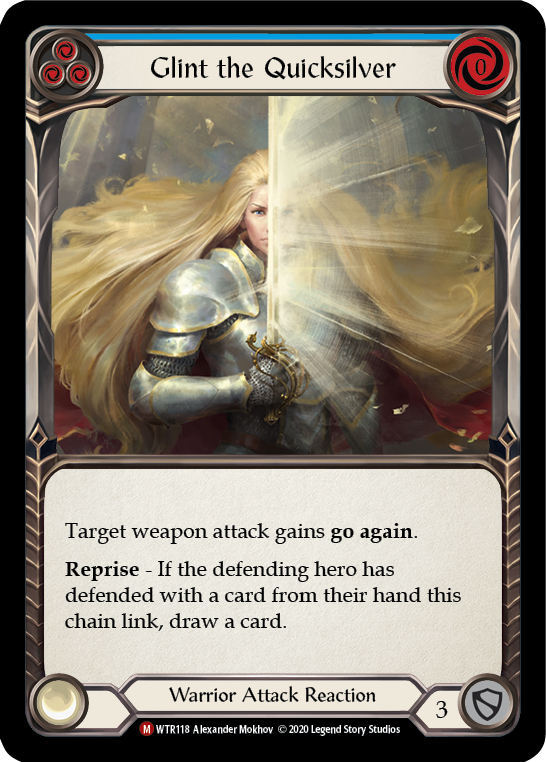 Glint the Quicksilver [U-WTR118] (Welcome to Rathe Unlimited)  Unlimited Rainbow Foil | Pegasus Games WI