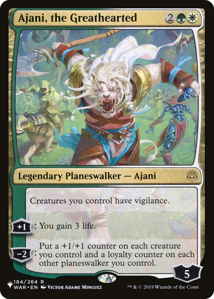 Ajani, the Greathearted [The List Reprints] | Pegasus Games WI