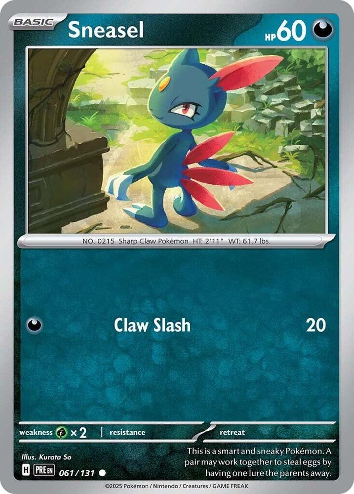 Sneasel (061/131) [Scarlet & Violet: Prismatic Evolutions] | Pegasus Games WI