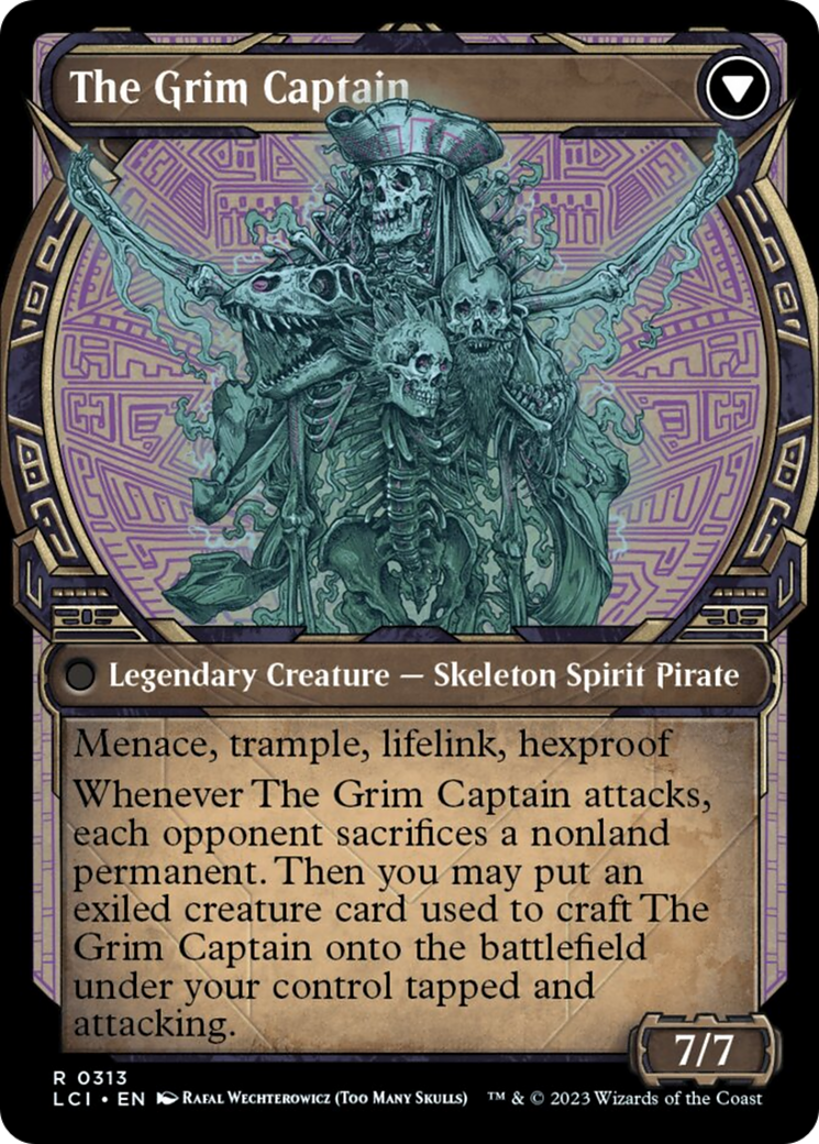 Throne of the Grim Captain // The Grim Captain (Showcase) [The Lost Caverns of Ixalan] | Pegasus Games WI