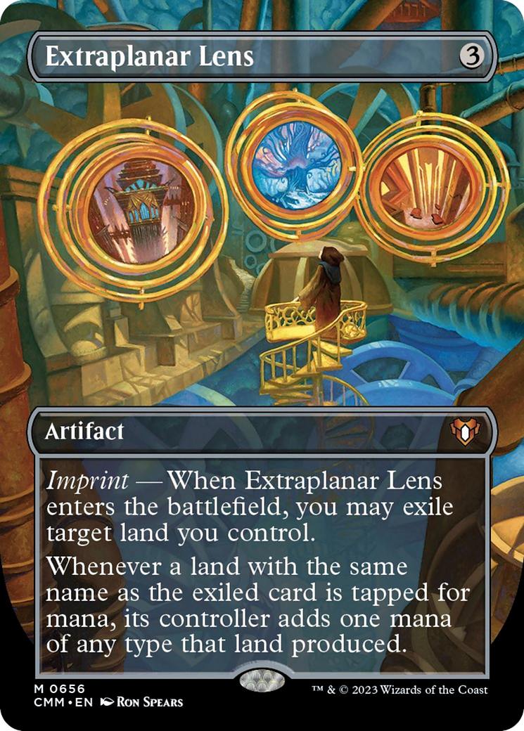 Extraplanar Lens (Borderless Alternate Art) [Commander Masters] | Pegasus Games WI