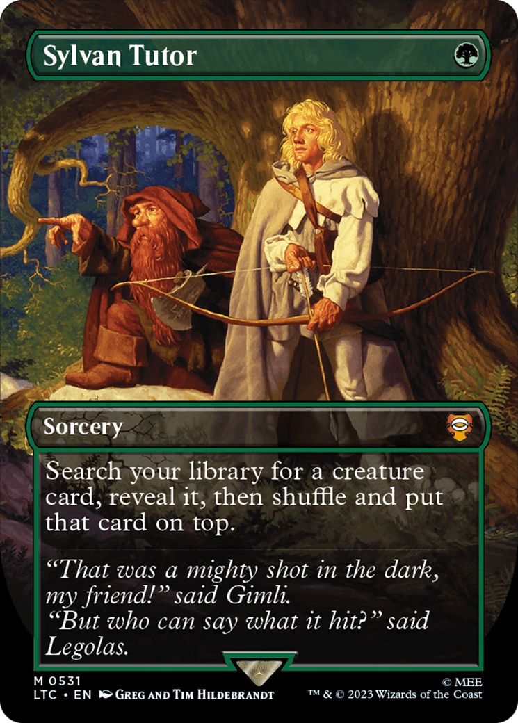 Sylvan Tutor (Borderless) [The Lord of the Rings: Tales of Middle-Earth Commander] | Pegasus Games WI
