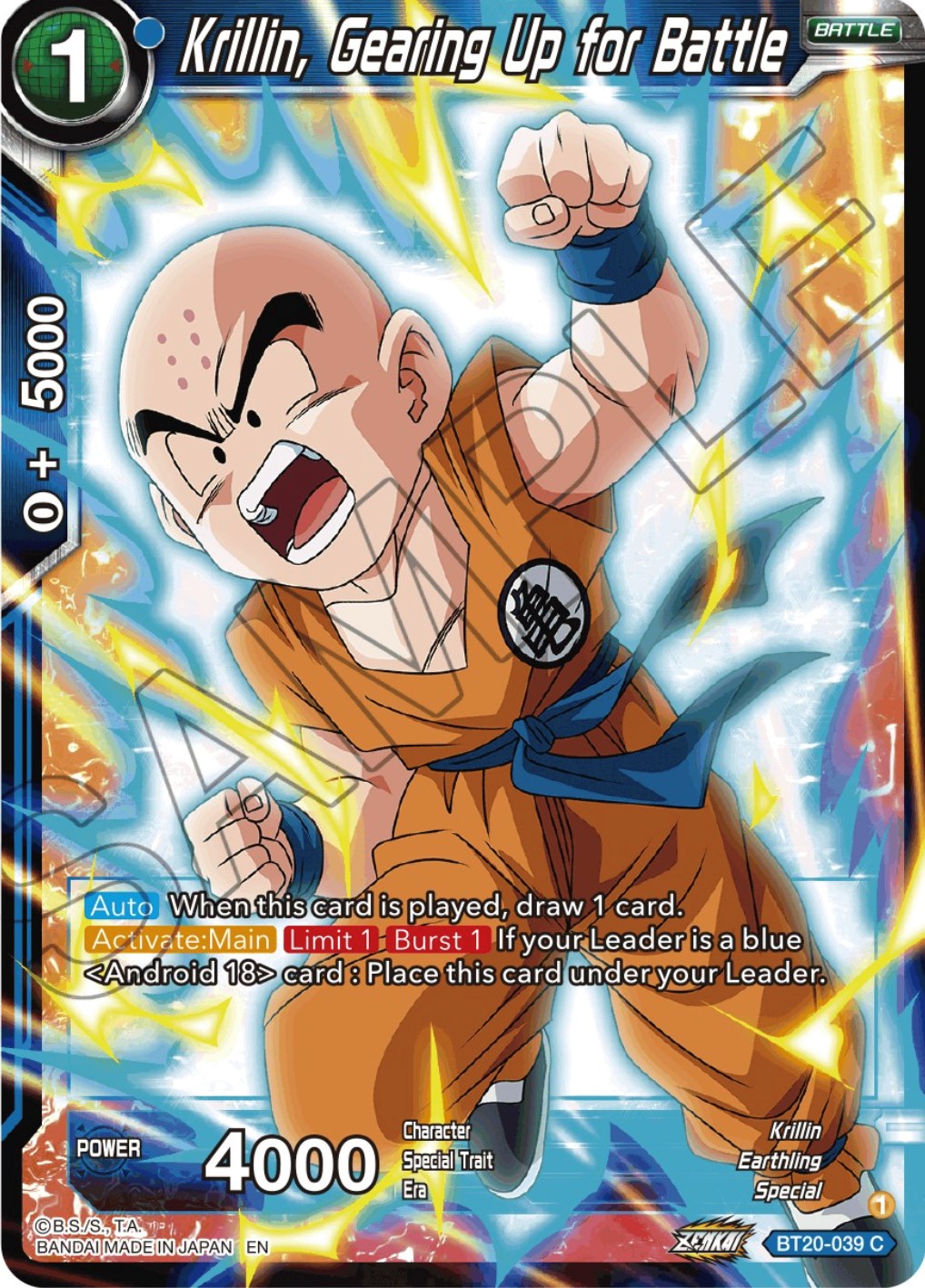 Krillin, Gearing Up for Battle (BT20-039) [Power Absorbed] | Pegasus Games WI