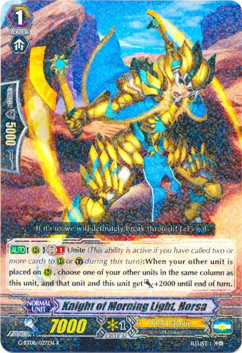 Knight of Morning Light, Horsa (G-BT08/027EN) [Absolute Judgment] | Pegasus Games WI