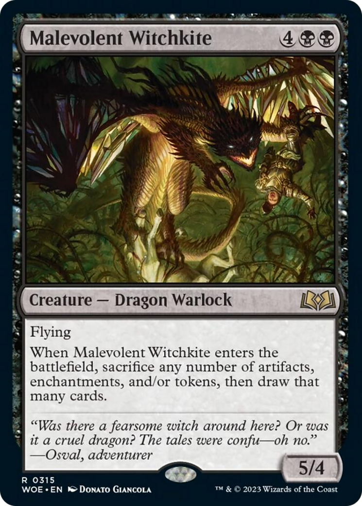 Malevolent Witchkite [Wilds of Eldraine] | Pegasus Games WI