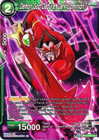 Demon God Dabura, Dark Dominion (BT11-085) [Vermilion Bloodline 2nd Edition] | Pegasus Games WI