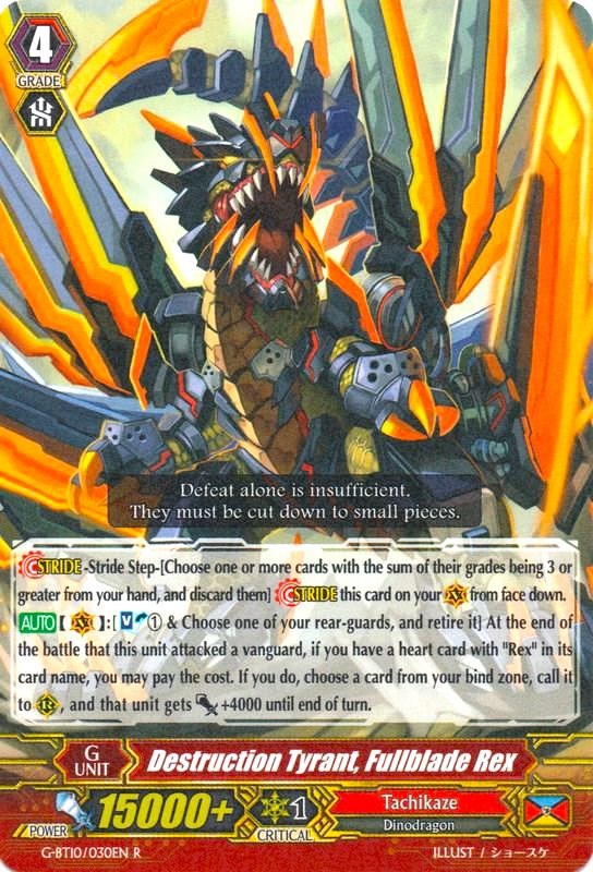 Destruction Tyrant, Fullblade Rex (G-BT10/030EN) [Raging Clash of the Blade Fangs] | Pegasus Games WI