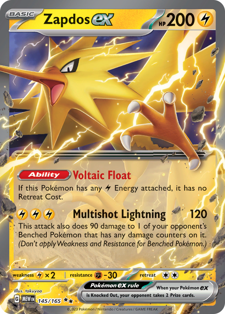 Zapdos ex (145/165) [Scarlet & Violet: 151] | Pegasus Games WI