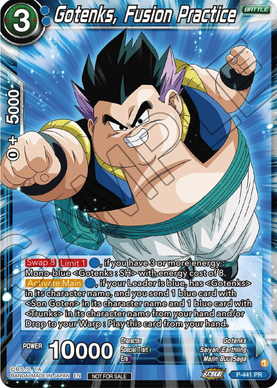 Gotenks, Fusion Practice (Zenkai Series Tournament Pack Vol.2) (P-441) [Tournament Promotion Cards] | Pegasus Games WI