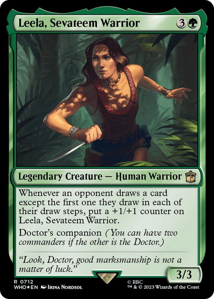 Leela, Sevateem Warrior (Surge Foil) [Doctor Who] | Pegasus Games WI