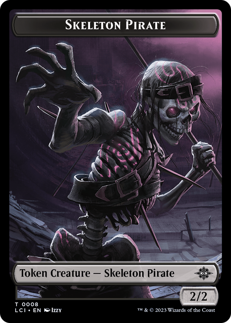 Vampire // Skeleton Pirate Double-Sided Token [The Lost Caverns of Ixalan Tokens] | Pegasus Games WI