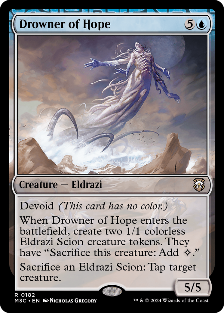Drowner of Hope (Ripple Foil) [Modern Horizons 3 Commander] | Pegasus Games WI