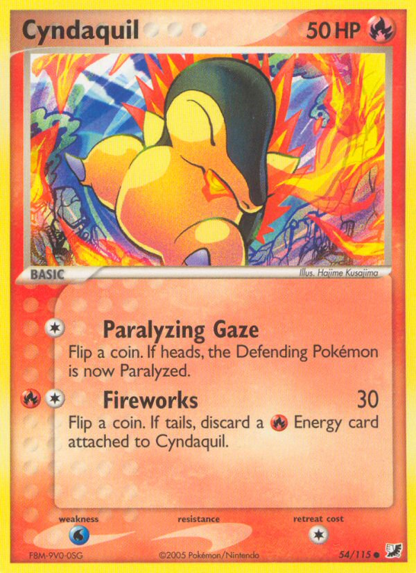 Cyndaquil (54/115) [EX: Unseen Forces] | Pegasus Games WI