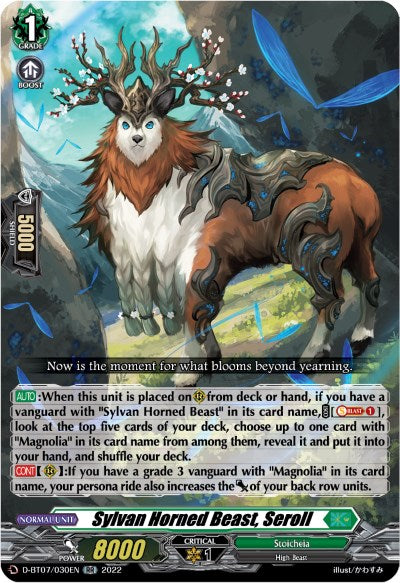 Sylvan Horned Beast, Seroll (D-BT07/030EN) [Raging Flames Against Emerald Storm] | Pegasus Games WI