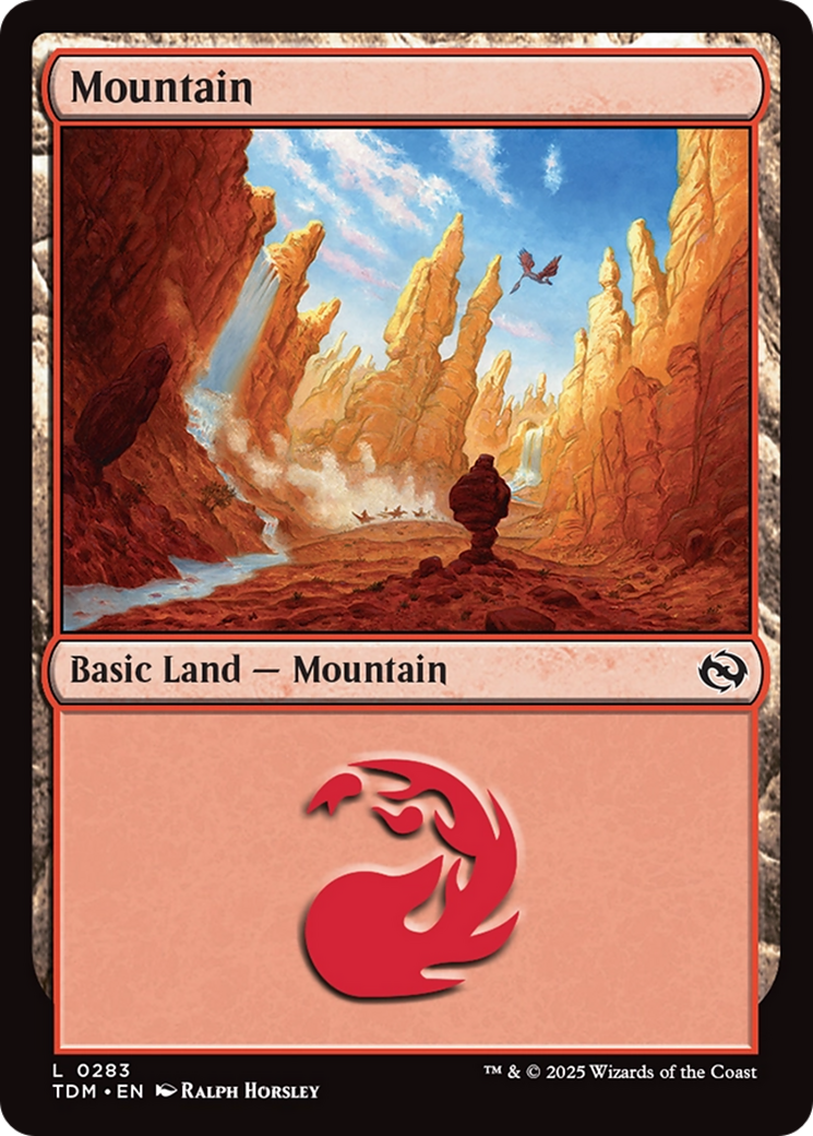 Mountain (0283) [Tarkir: Dragonstorm] | Pegasus Games WI