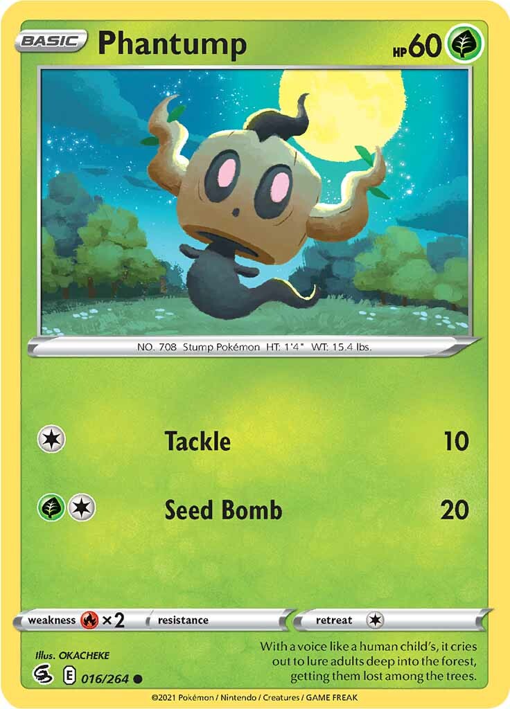 Phantump (016/264) [Sword & Shield: Fusion Strike] | Pegasus Games WI