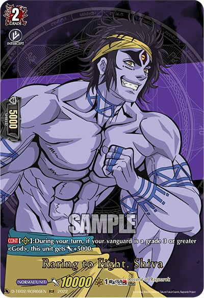 Raring to Fight, Shiva (D-TB02/RGR66EN) [Record of Ragnarok] | Pegasus Games WI
