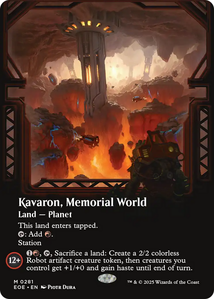 Kavaron, Memorial world (Borderless) [Edge of Eternities] | Pegasus Games WI