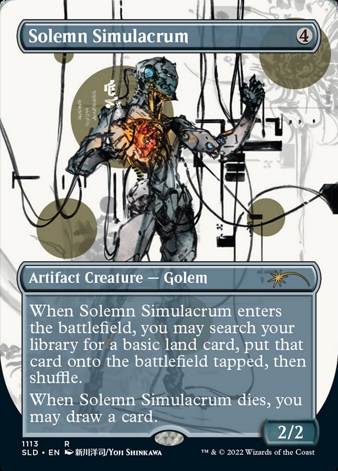Solemn Simulacrum (1113) (Borderless) [Secret Lair Drop Series] | Pegasus Games WI