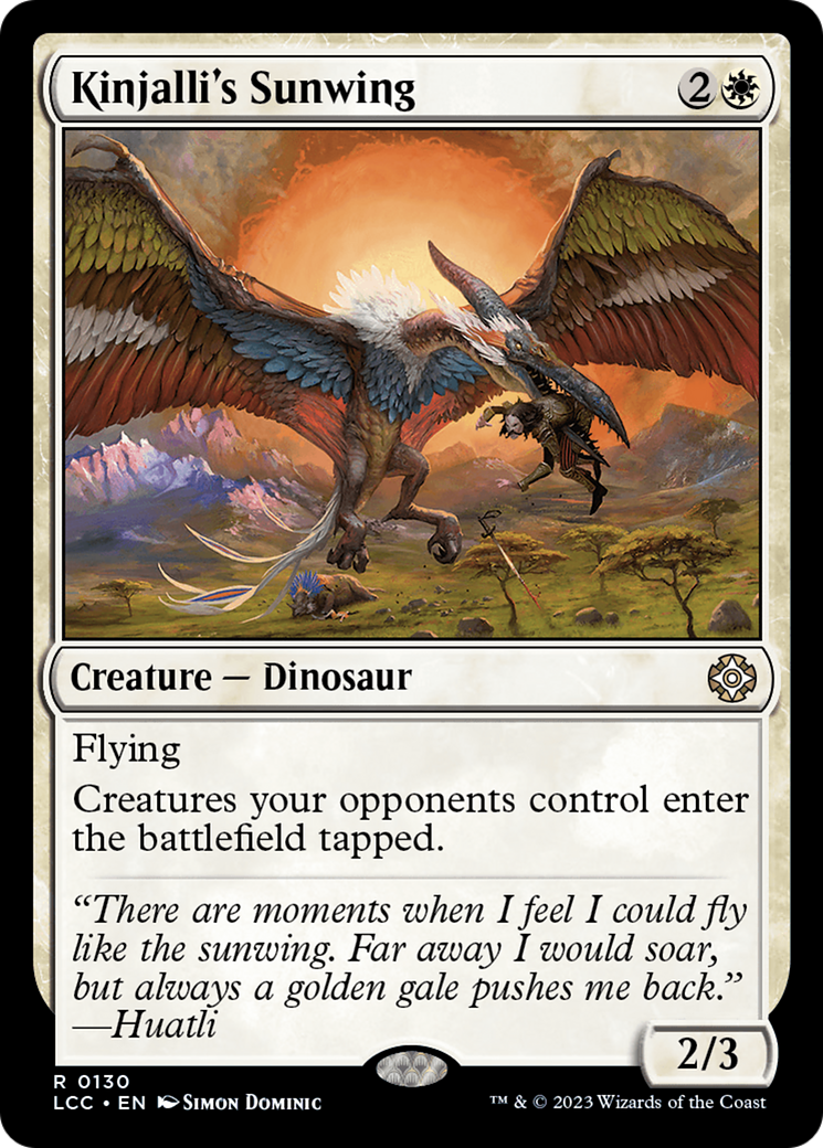 Kinjalli's Sunwing [The Lost Caverns of Ixalan Commander] | Pegasus Games WI