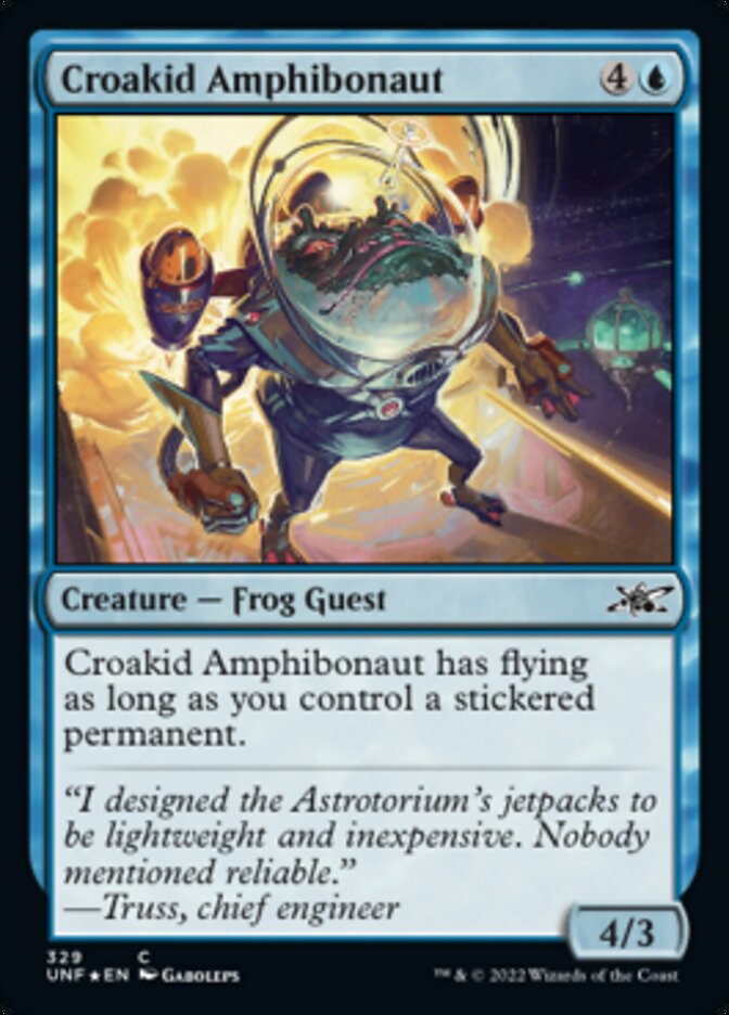 Croakid Amphibonaut (Galaxy Foil) [Unfinity] | Pegasus Games WI