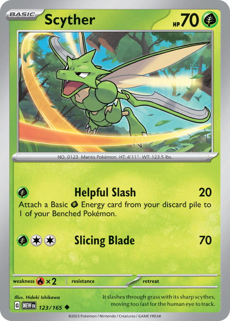 Scyther (123/165) [Scarlet & Violet: 151] | Pegasus Games WI