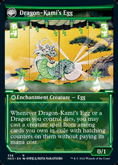 The Dragon-Kami Reborn // Dragon-Kami's Egg (Showcase Soft Glow) [Kamigawa: Neon Dynasty] | Pegasus Games WI