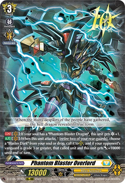 Phantom Blaster Overlord (D-BT05/003EN) [Triumphant Return of the Brave Heroes] | Pegasus Games WI