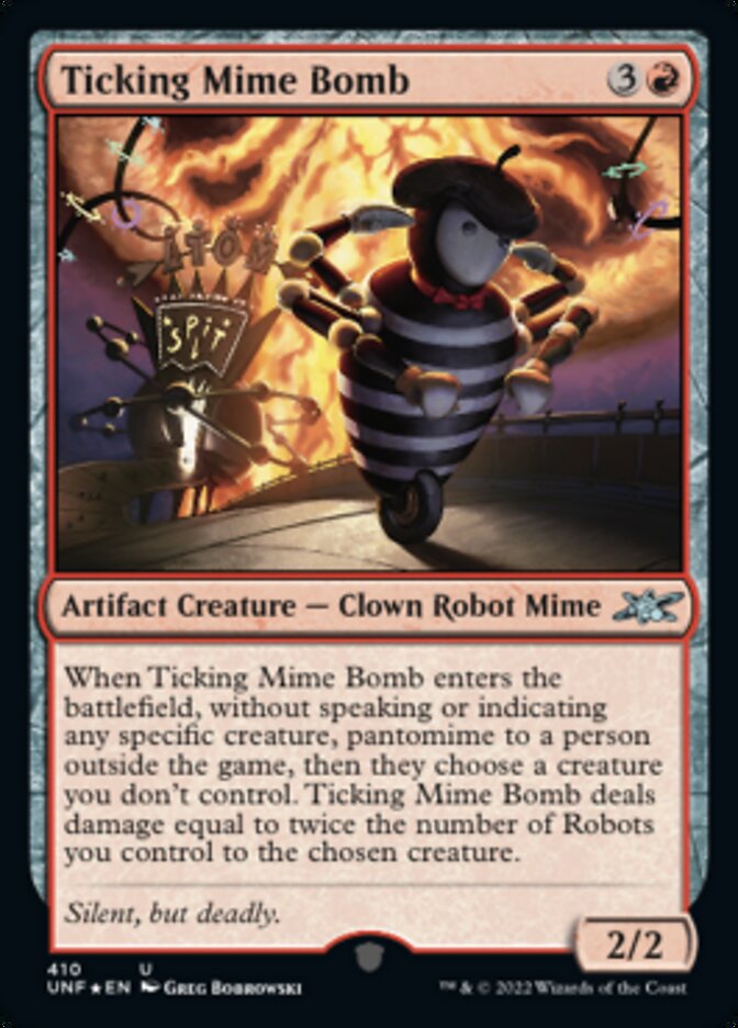 Ticking Mime Bomb (Galaxy Foil) [Unfinity] | Pegasus Games WI