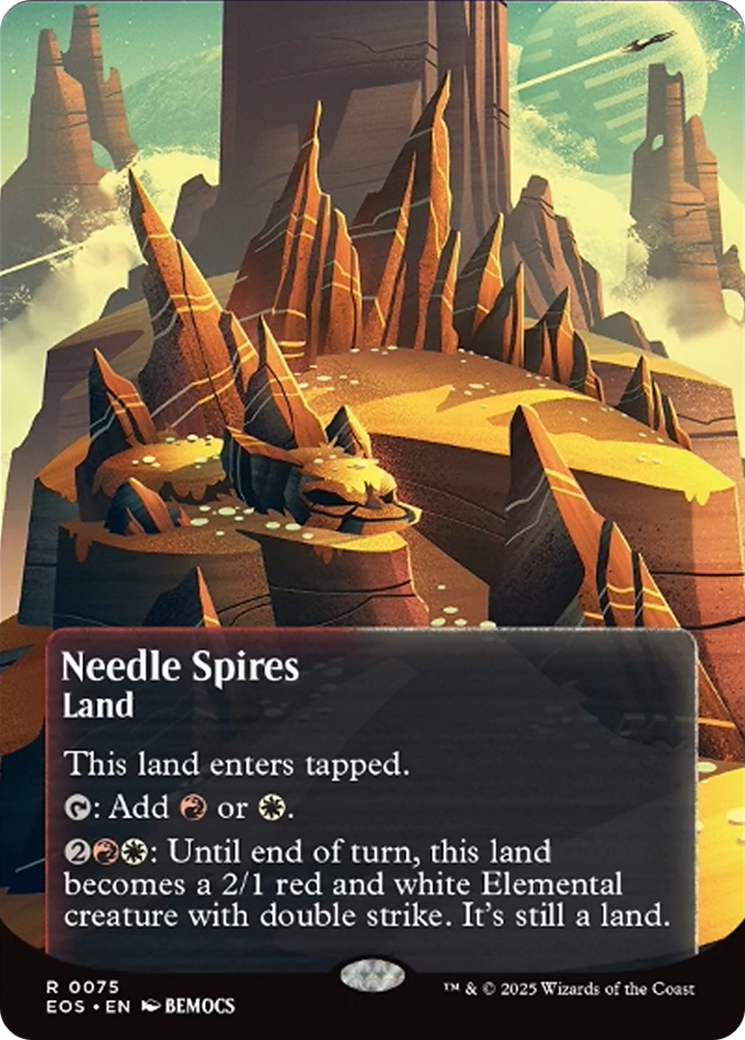 Needle Spires (0075) (Borderless) [Edge of Eternities: Stellar Sights] | Pegasus Games WI