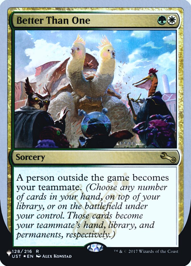 Better Than One (Unfinity Foil Edition) [The List] | Pegasus Games WI
