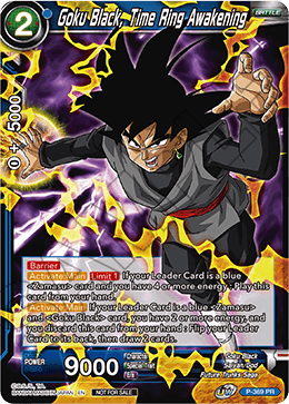 Goku Black, Time Ring Awakening (Unison Warrior Series Boost Tournament Pack Vol. 7) (P-369) [Tournament Promotion Cards] | Pegasus Games WI