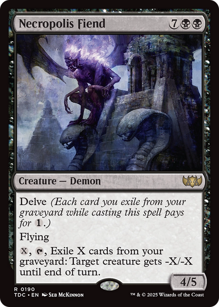 Necropolis Fiend [Tarkir: Dragonstorm Commander] | Pegasus Games WI