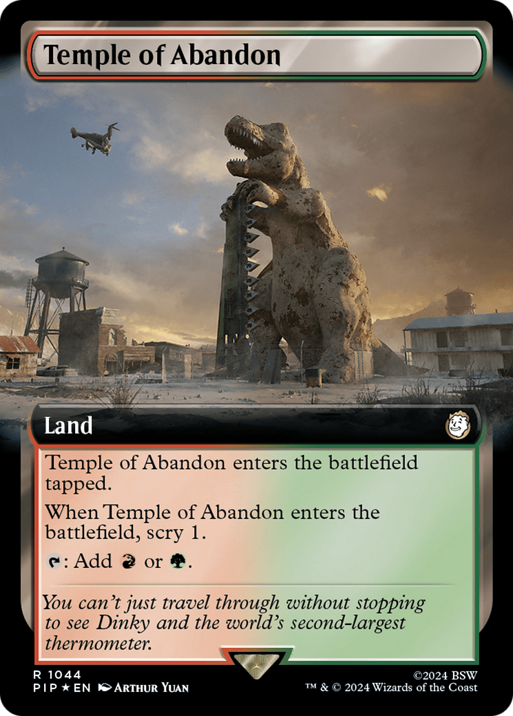 Temple of Abandon (Extended Art) (Surge Foil) [Fallout] | Pegasus Games WI