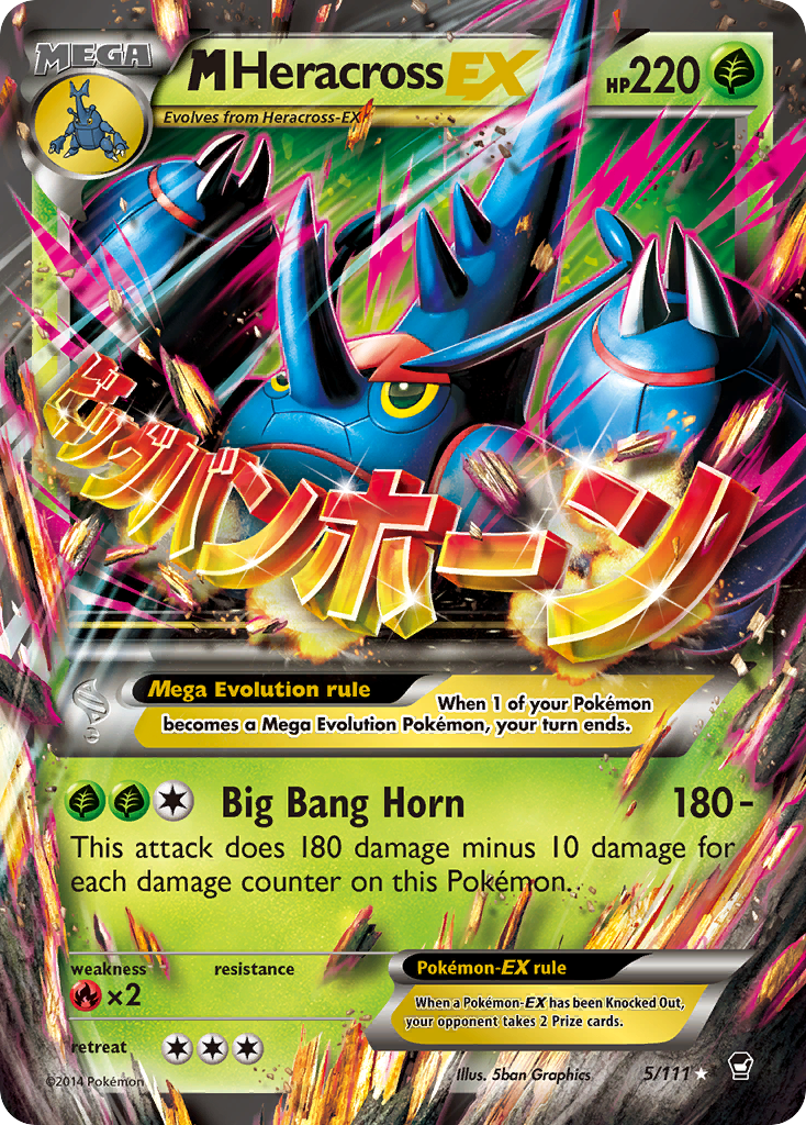 M Heracross EX (5/111) [XY: Furious Fists] | Pegasus Games WI
